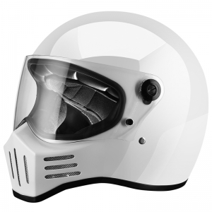 Gangster Helmet - Gloss White
