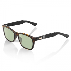 La Roma Sunglasses - Tortoiseshell Green