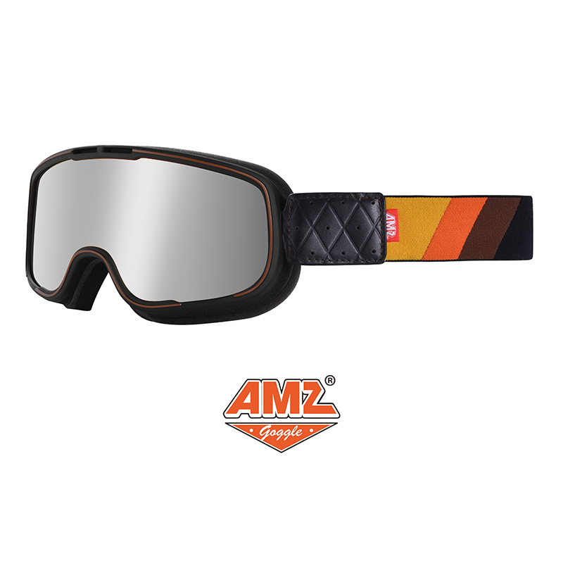 MOTO-2 Goggles - Colorful Stripes Silver