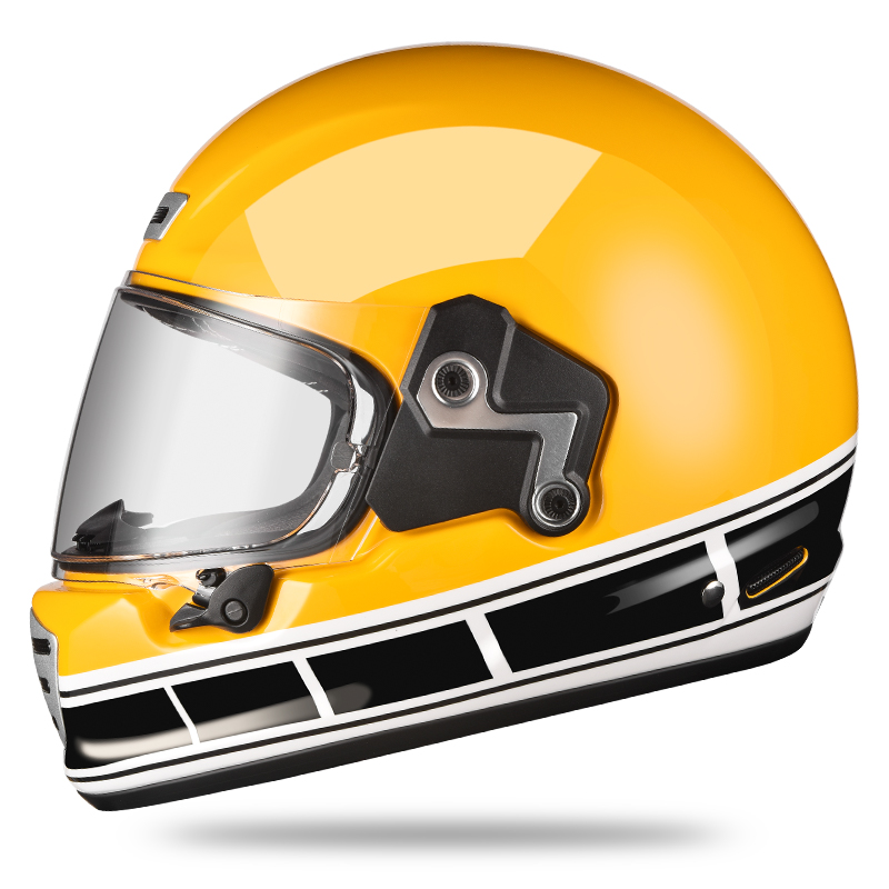 YZR Helmet - Yellow/Black Grids