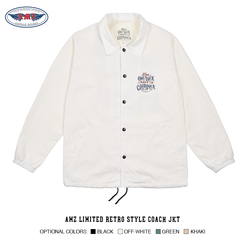 Coach Jacket - Good Luck White