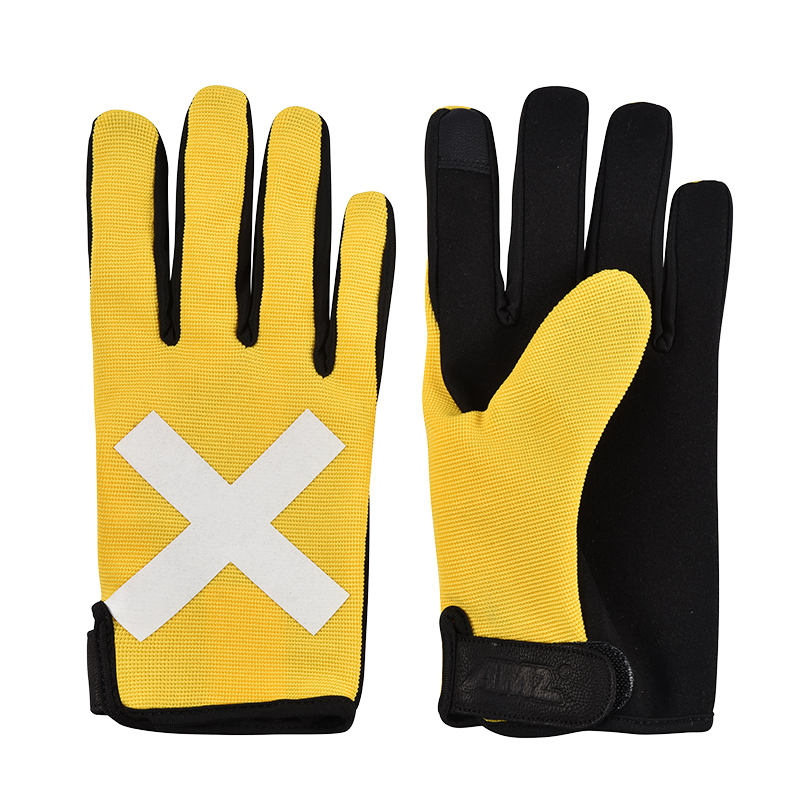 V-2 Glove - White Cross Yellow