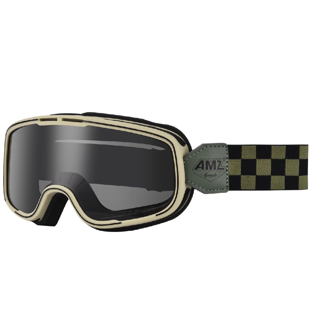 MOTO-2 Goggles - Green Black Checkboard White Smoke