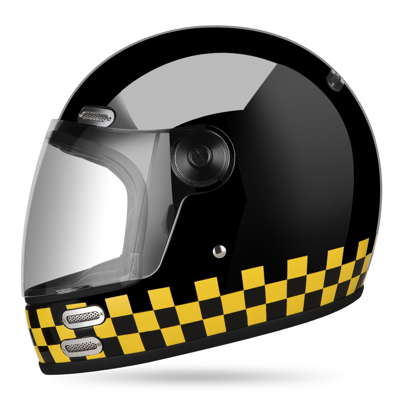 Easter Helmet - Checkboard Gloss Black